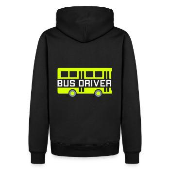 Bus driver (zwei Bushälften) - Männer Premium Bio Hoodie - Schwarz - Hinten - Nico (187cm)