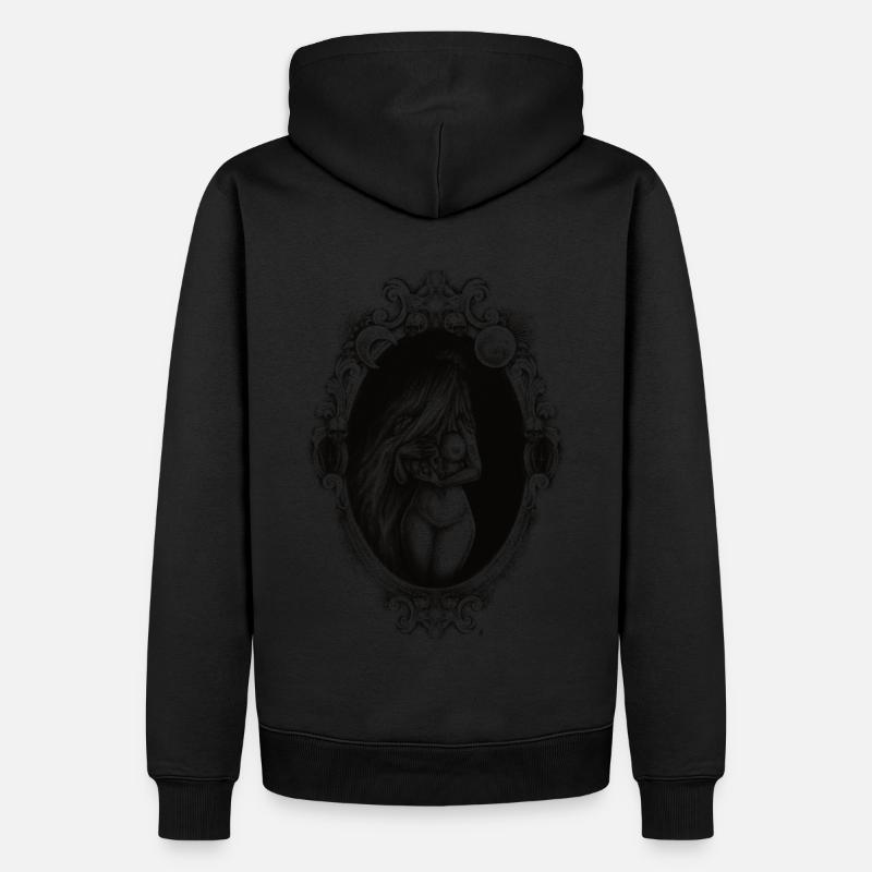 Dame au long voile noir - Sweat à capuche Premium bio Homme - undefined