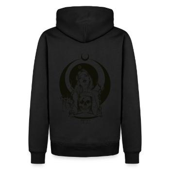 Woman of Black Magic - Men’s Premium Organic Hoodie - black - Back - Nico (187cm)