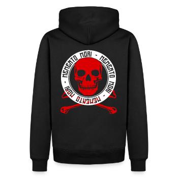 Memento Mori - Sweat à capuche Premium bio Homme - noir - Dos - Nico (187cm)
