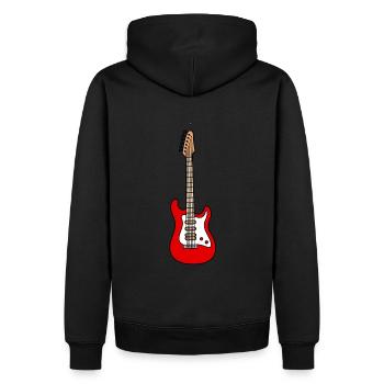 Guitare électrique Guitare électrique - Sweat à capuche Premium bio Homme - noir - Dos - Nico (187cm)