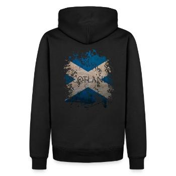 ECOSSE Drapeau Ecosse Drapeau Drapeau Patrie - Sweat à capuche Premium bio Homme - noir - Dos - Nico (187cm)