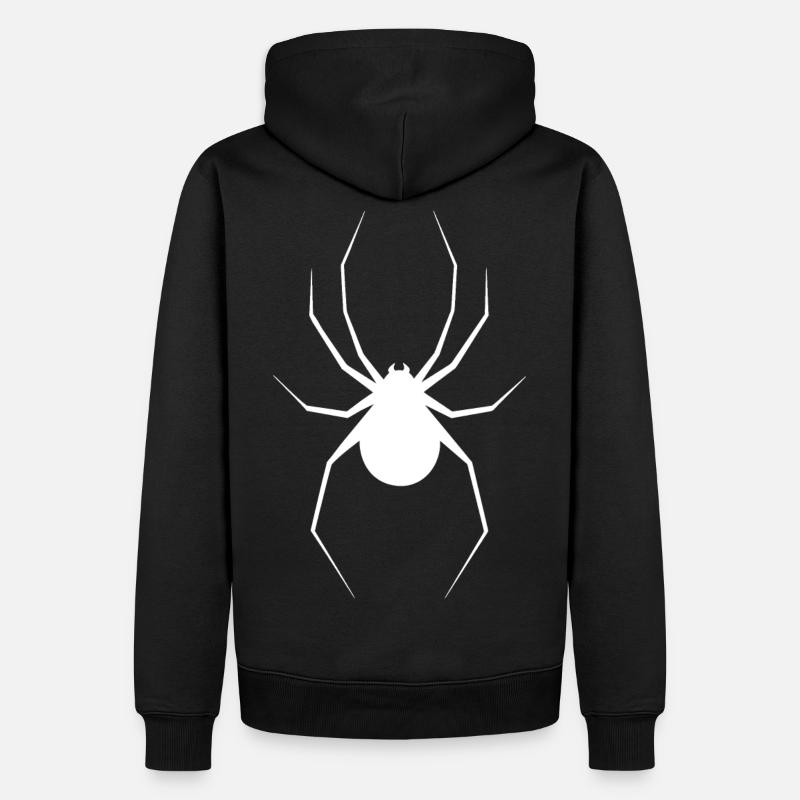 Spinne - Männer Premium Bio Hoodie - Schwarz