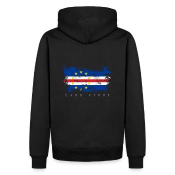 Cap Cap Vert Afrique Drapeau de l'île de Praia Drapeau - Sweat à capuche Premium bio Homme - noir - Dos - Nico (187cm)