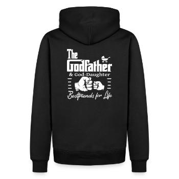 Godfather And God-Daughter Best Friends for Life - Men’s Premium Organic Hoodie - black - Back - Nico (187cm)