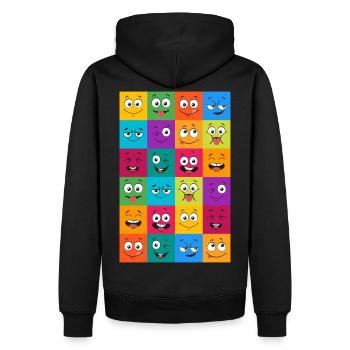 Motivation - Men’s Premium Organic Hoodie - black - Back - Nico (187cm)