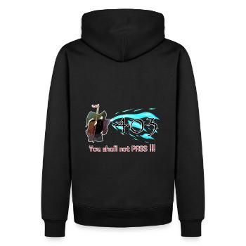 403 You shall not pass - Sweat à capuche Premium bio Homme - noir - Dos - Nico (187cm)