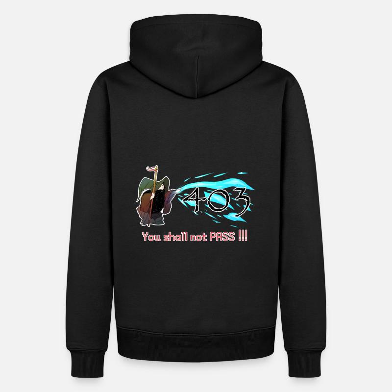 403 You shall not pass - Sweat à capuche Premium bio Homme - noir