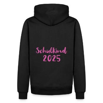 Écolier 2025 - Sweat à capuche Premium bio Homme - noir - Dos - Nico (187cm)