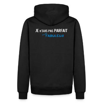 Nicht perfekt, aber Fabulous 2 - Männer Premium Bio Hoodie - Schwarz - Hinten - Nico (187cm)