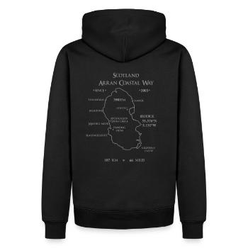 Scotland Arran Coastal Way - Männer Premium Bio Hoodie - Schwarz - Hinten - Nico (187cm)