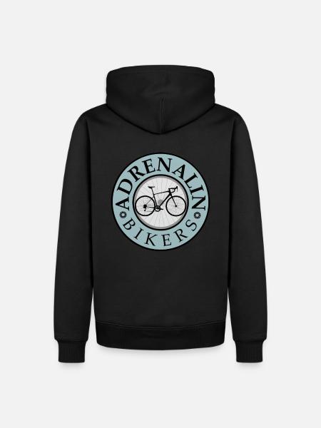 Road Bike, Men, Cycling, Cycling, Gift - Men’s Premium Organic Hoodie - black