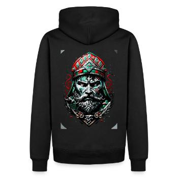 Gaming Vikings style Noël - Sweat à capuche Premium bio Homme - noir - Dos - Nico (187cm)