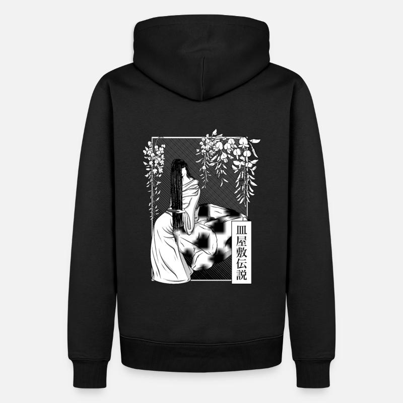 Sarayashiki - der Geistertellerzähler - Männer Premium Bio Hoodie - Schwarz