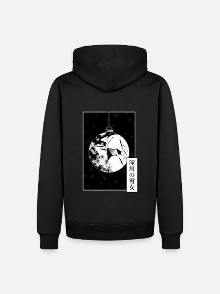 Yuki onna de Takigawa - Sweat à capuche Premium bio Homme - noir