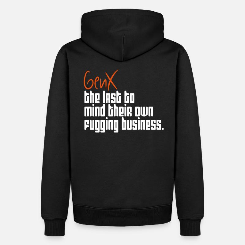 Die letzte Generation - Männer Premium Bio Hoodie - Schwarz