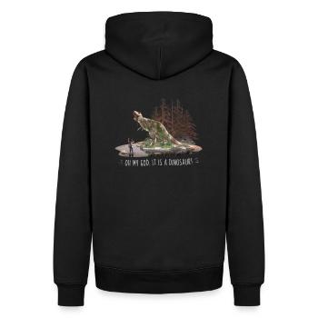 Anniversaire d'Ellie -TLOU2- (Fonds plus sombres) - Sweat à capuche Premium bio Homme - noir - Dos - Nico (187cm)