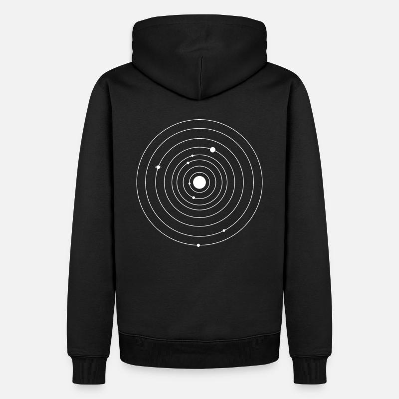 Système solaire - Sweat à capuche Premium bio Homme - noir