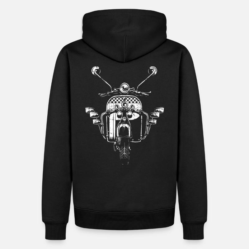 Scooter Roller Mod - Männer Premium Bio Hoodie - Schwarz