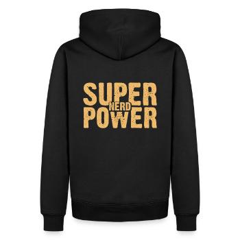 Mathe Sprüche, Geschenk zB Geburtstag, Nerd Pi Day - Männer Premium Bio Hoodie - Schwarz - Hinten - Nico (187cm)