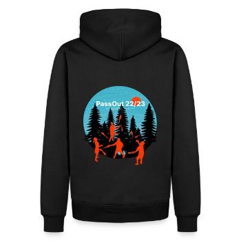 Passout 22/23 Sweden Passing - Men’s Premium Organic Hoodie - black - Back - Nico (187cm)