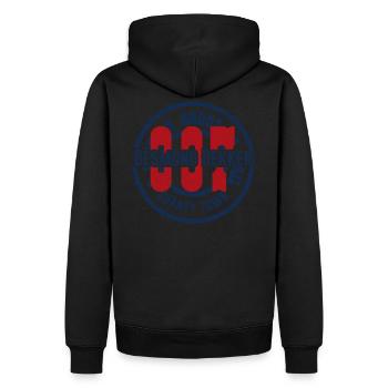 Desmond Dekker 007 - Männer Premium Bio Hoodie - Schwarz - Hinten - Nico (187cm)