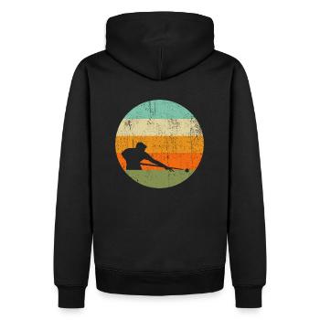 Billard Snooker Pool Billard T Shirt - Sweat à capuche Premium bio Homme - noir - Dos - Nico (187cm)
