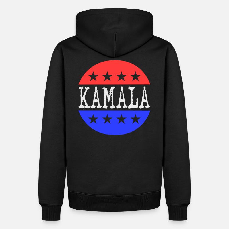 Kamala - Sweat à capuche Premium bio Homme - noir