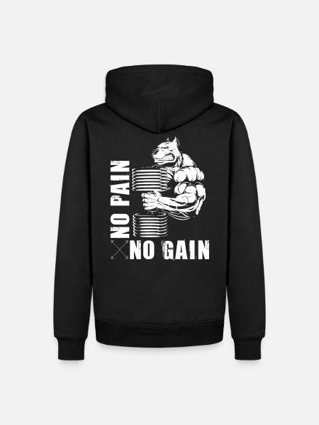 Bodybuilding PUMP Beast - Sweat à capuche Premium bio Homme - noir