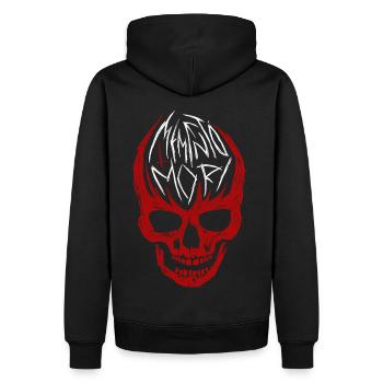Memento Mori - Sweat à capuche Premium bio Homme - noir - Dos - Nico (187cm)