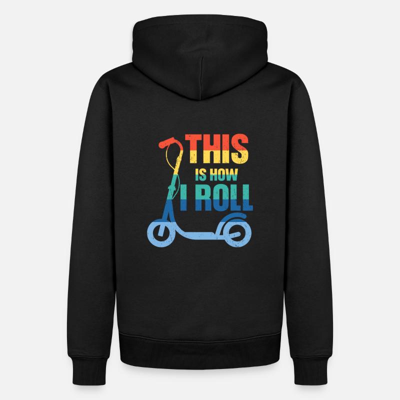 scooter e-scooter Roller E-Roller - Männer Premium Bio Hoodie - Schwarz