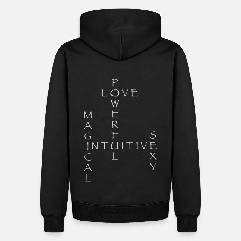 MIND SET PRINT - Sweat à capuche Premium bio Homme - noir