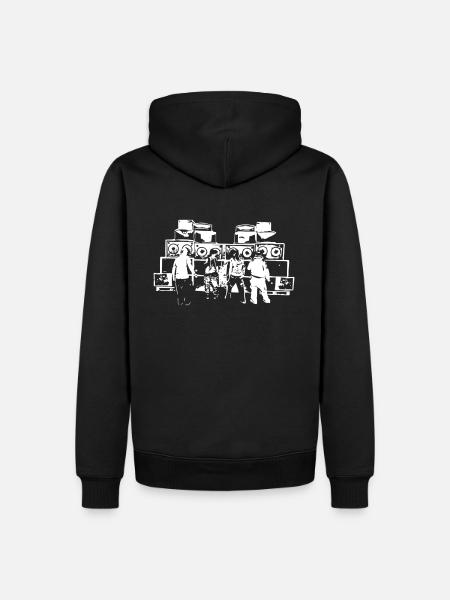 sound system free People - Men’s Premium Organic Hoodie - black