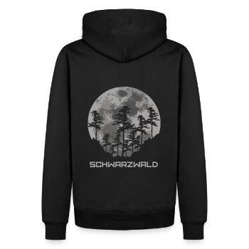 Schwarzwald - Männer Premium Bio Hoodie - Schwarz - Hinten - Nico (187cm)