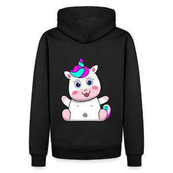 Licorne Design Enfant Fantasy Créature mythique Cadeau - Sweat à capuche Premium bio Homme - noir - Dos - Nico (187cm)