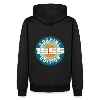 Special Edition 1965 Birthday Gift Vintage - Men’s Premium Organic Hoodie - black - Back - Nico (187cm)