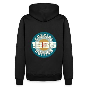 Special Edition 1935 Birthday Gift Vintage - Men’s Premium Organic Hoodie - black - Back - Nico (187cm)
