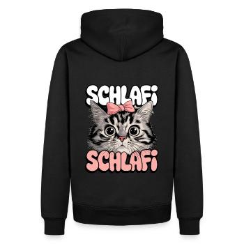 Chemise de nuit pour chat Cadeau mignon Chat - Sweat à capuche Premium bio Homme - noir - Dos - Nico (187cm)