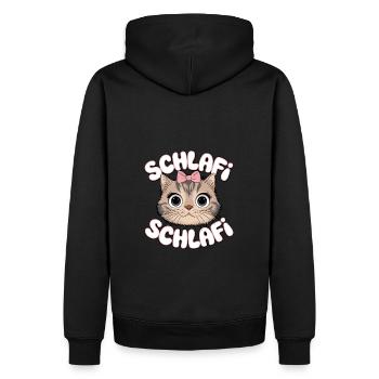 Chat Chat Nuit Chemise Cadeau Mignon - Sweat à capuche Premium bio Homme - noir - Dos - Nico (187cm)