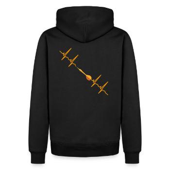 Fléchettes ECG fléchettes fléchettes cadeau fléchettes fléchettes - Sweat à capuche Premium bio Homme - noir - Dos - Nico (187cm)