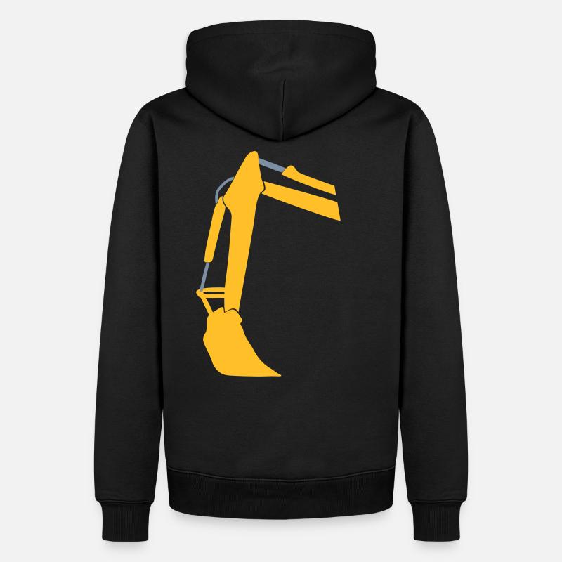 excavate - Sweat à capuche Premium bio Homme - noir