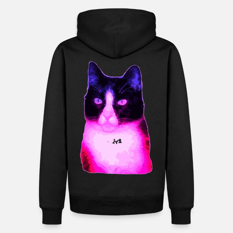Chat chat chat - Sweat à capuche Premium bio Homme - noir