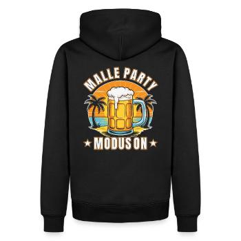 Malle Party Modus On Mallorca Sommer Party Männer - Männer Premium Bio Hoodie - Schwarz - Hinten - Nico (187cm)
