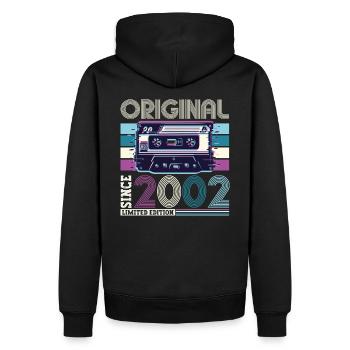 Original 2002 20th Birthday Gift Hommes - Sweat à capuche Premium bio Homme - noir - Dos - Nico (187cm)