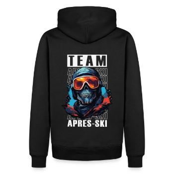 Crâne streetwear après-ski - Sweat à capuche Premium bio Homme - noir - Dos - Nico (187cm)