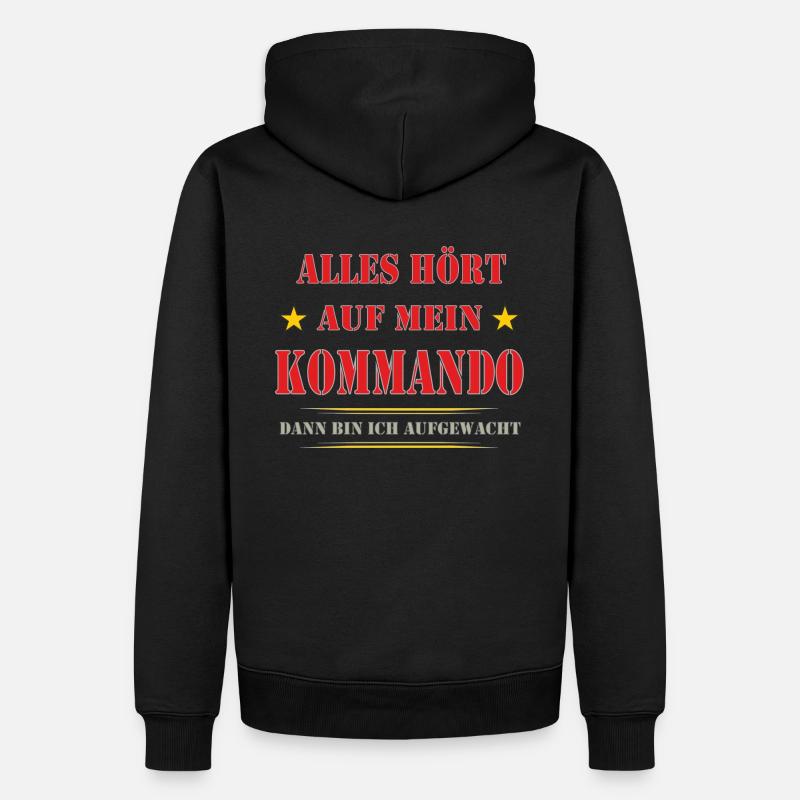 MON COMMANDEMENT - Sweat à capuche Premium bio Homme - noir