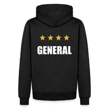 ★ Couleurs de conception modifiables ★ Général (4 étoiles) - Sweat à capuche Premium bio Homme - noir - Dos - Nico (187cm)
