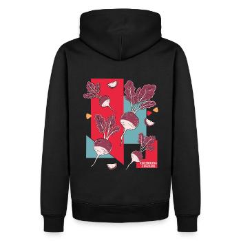 The Princess of the Patch - Men’s Premium Organic Hoodie - black - Back - Nico (187cm)