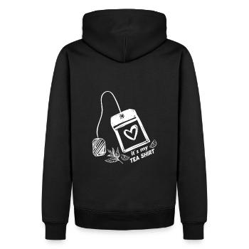 It’s A Tea Shirt Tea Gifts Slogan amusant - Sweat à capuche Premium bio Homme - noir - Dos - Nico (187cm)