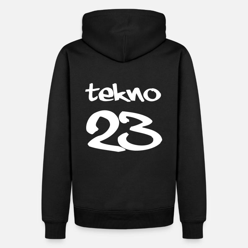 tekno 23 - Sweat à capuche Premium bio Homme - noir